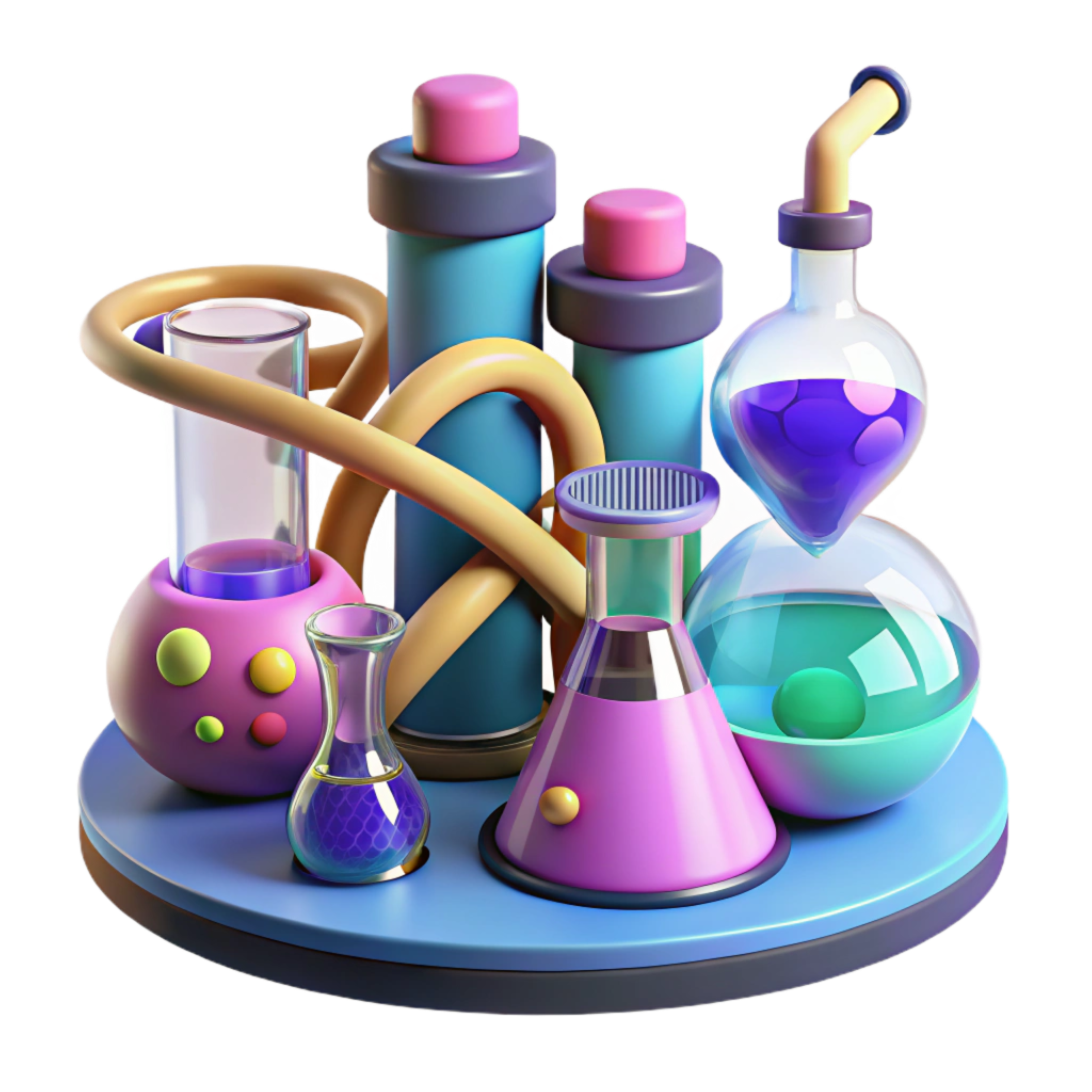 Industrial Chemicals & Minerals Illustration